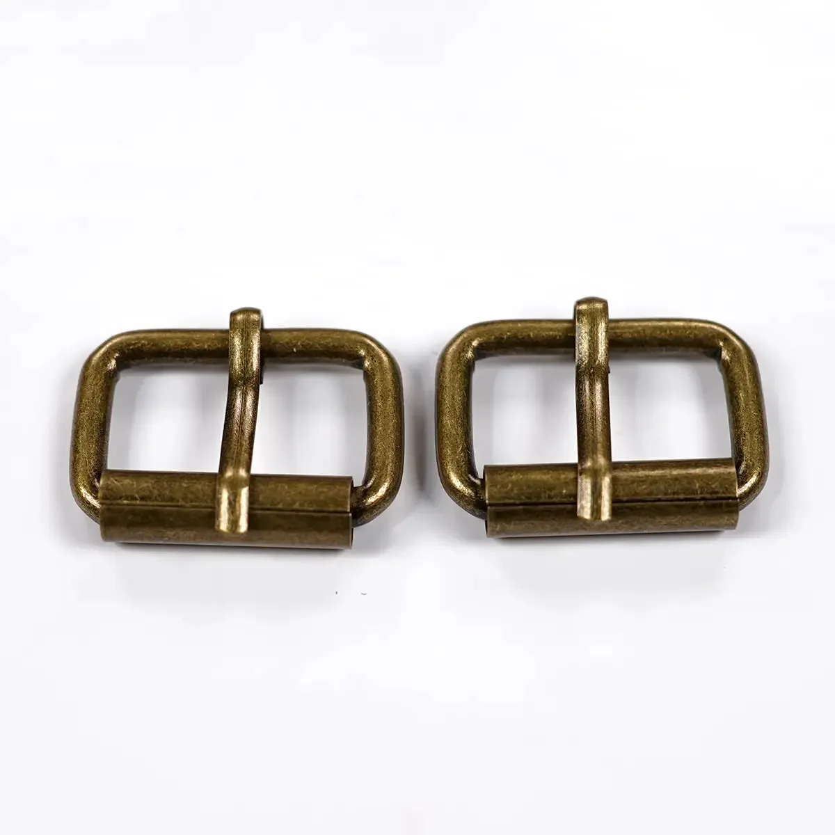 1 Inch Roller Buckle Antique Brass 2 Pack