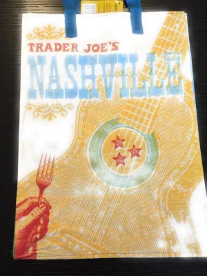 1 - Trader Joe's Nashville Tenn Theme reusable bag Tote Eco Friendly GO Green