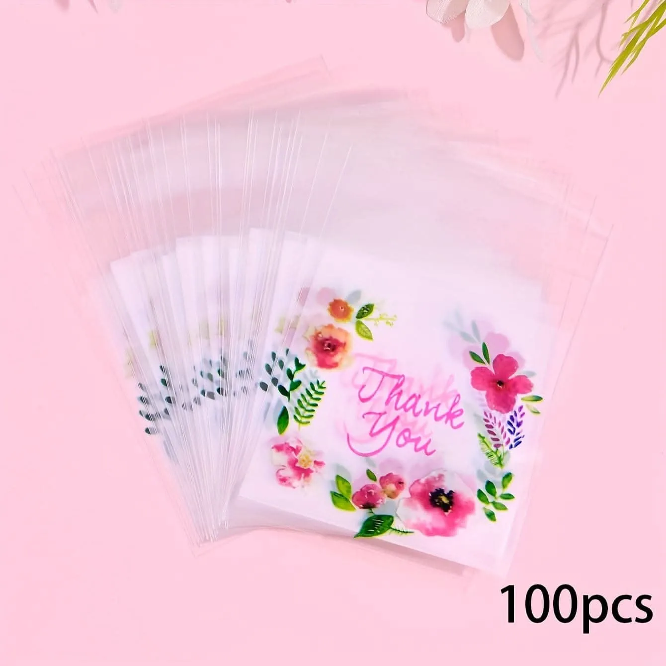 100pcs Floral Ziplock Bags – Reusable Jewelry Storage