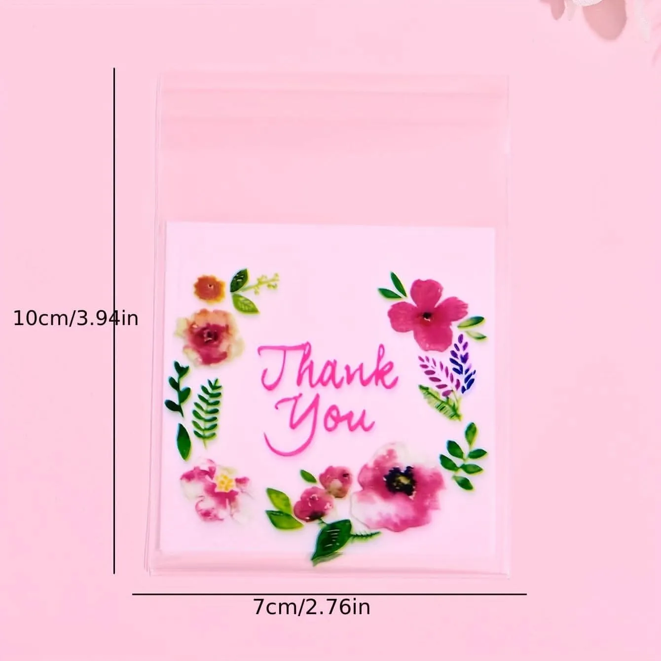 100pcs Floral Ziplock Bags – Reusable Jewelry Storage