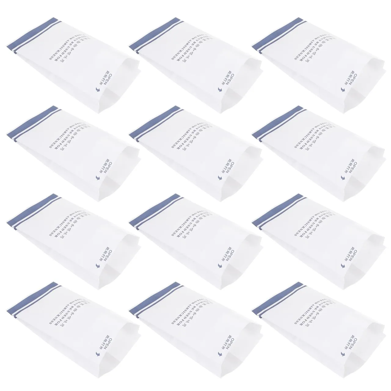 100Pcs Vomit Bags Paper Disposable Barf Bag Throw Up Bags Emesis Bag for Car Airline Sickness Pregnancy Sickness