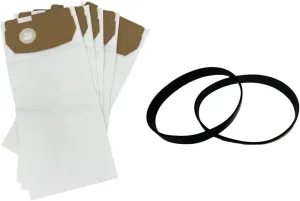 12 Replacement Eureka Type AA Style AA Vacuum Bags Compatible with 62618A 58236 4100 5180 Victory True Hepa   2 Eureka U Belts