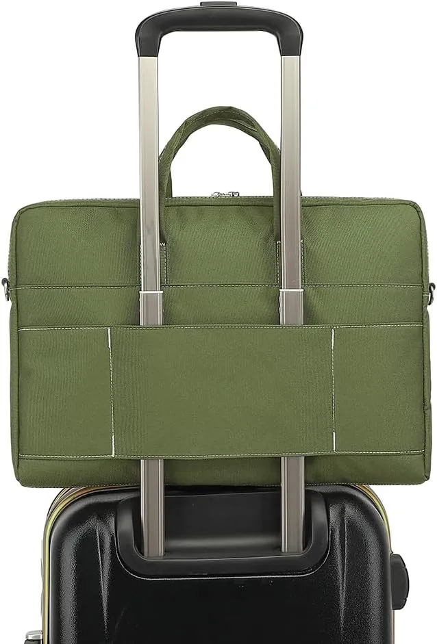 15-15.6 inch Laptop Shoulder Bag, for MacBook Pro 16, Hp Lenovo Dell 14 inch Waterproof Messenger Bag Case Sleeve (Army green)