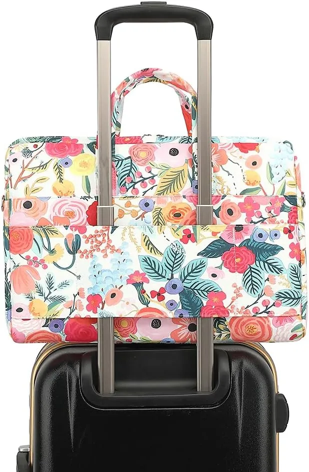 15-15.6 inch Laptop Shoulder Bag, for MacBook Pro 16, Hp Lenovo Dell 14 inch Waterproof Messenger Bag Case Sleeve (Garden rose)