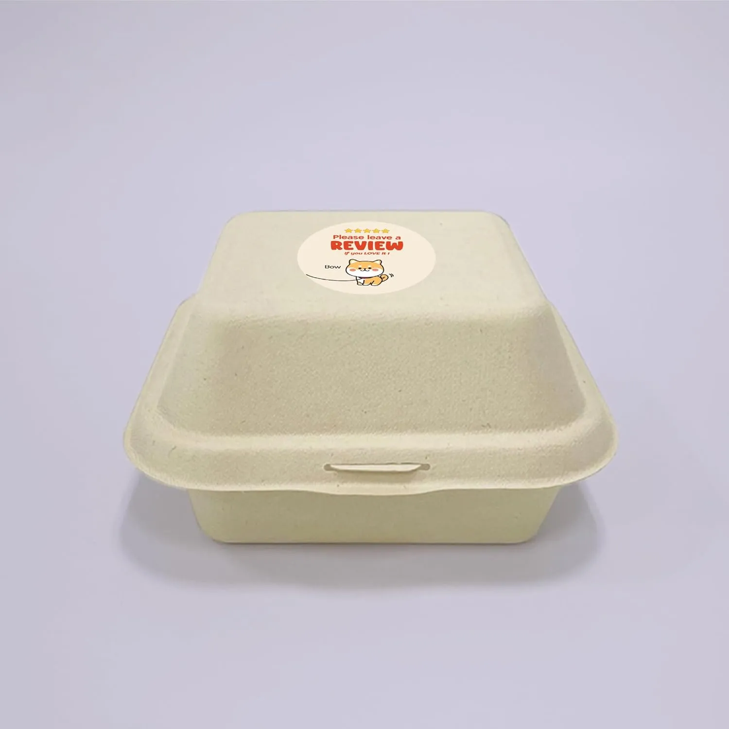 2 Inch 5 Star Rating Leave a Review Stickers Thank You for Purchasing Small Business Supplies Food Delivery Container Labels (No.06, 1000pcs)
