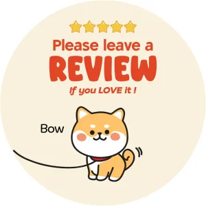 2 Inch 5 Star Rating Leave a Review Stickers Thank You for Purchasing Small Business Supplies Food Delivery Container Labels (No.06, 1000pcs)