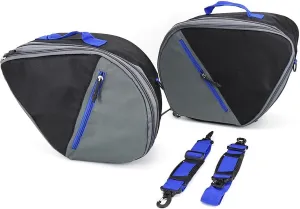 2020 2021 2022 for Yam&aha Tracer 9 GT Tracer 9GT Motorcycle Luggage Bags Black Expandable Inner Bags Tracer9 GT Tracer900(Blue)