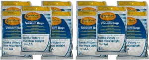 30 Eureka Allergy Micro Lined Hepa Upright Victory Style AA Bags, Series, Sanitaire, Powerline, Self-Propelled, Canada Vacuum Cleaners, 58623, 58236A-12, 58236A-12 (Filteraire), 54926A-10