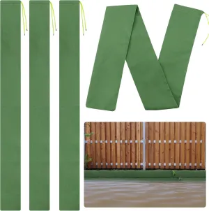4 Pcs 7'× 6'' Long Sand Bags for Flooding - Thickened Canvas Flood Protection Sandbag Tube with Elastic Band, Reusable Flood Rain Wind Barrier Sand Bag Tube for Door Window Flood Control