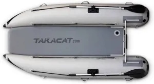 420LX Inflatable Dinghy Boat Open Transom Sport Tender - 7-Person - 20HP, Ultra-Portable Open Bow Design, 4.2 Meters, Gray