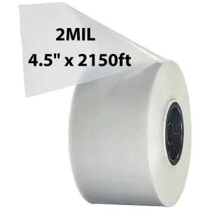 4.5 inch x 2150ft Poly Tubing Roll 2 Mil LDPE Low Density