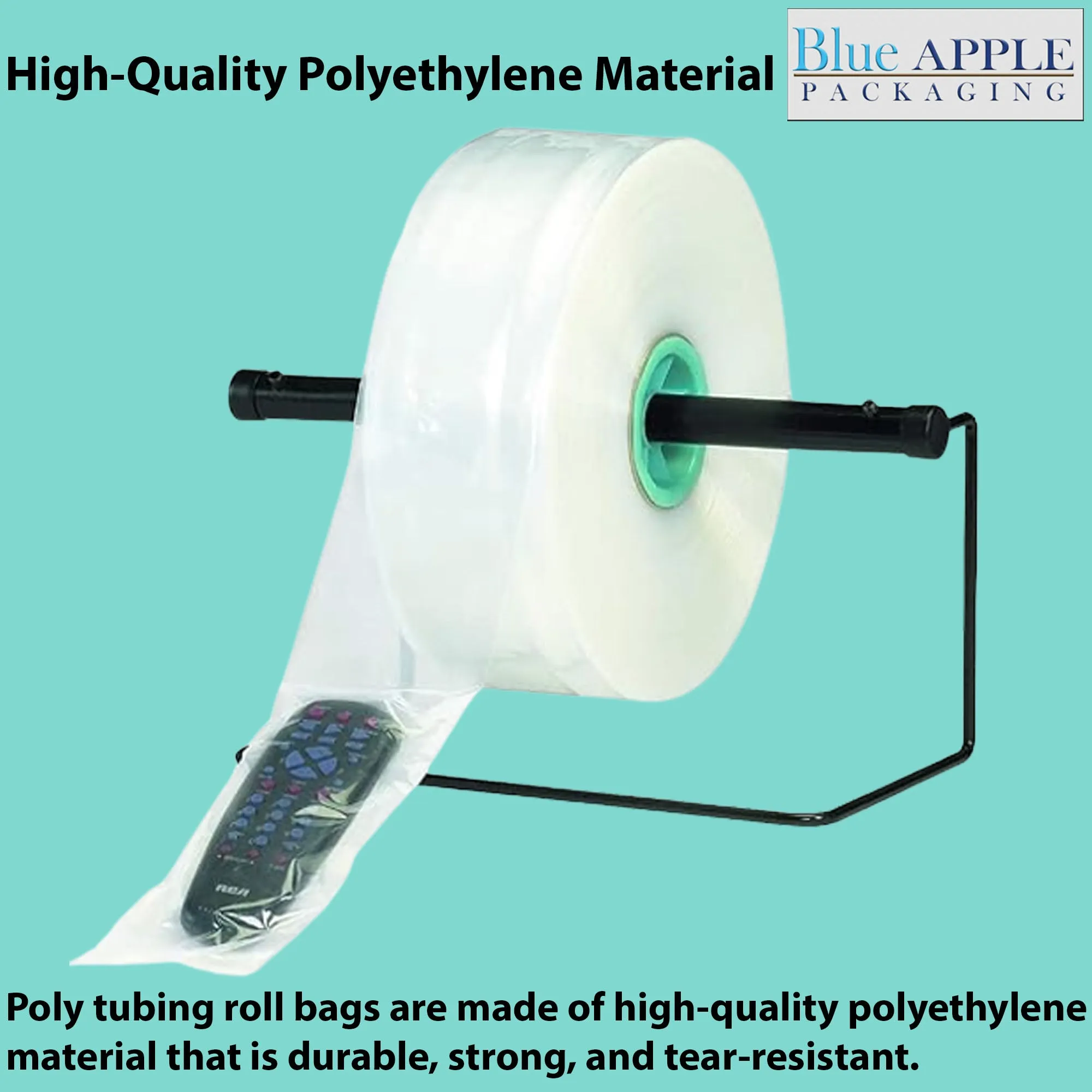 4.5 inch x 2150ft Poly Tubing Roll 2 Mil LDPE Low Density
