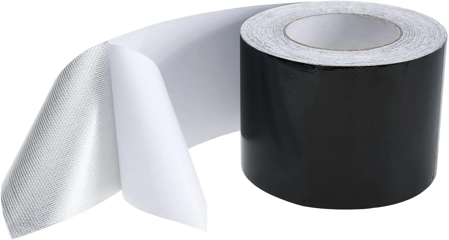 4" x100' RV Underbelly Tape Camper Mobile Home Belly Tape Travel Trailer Bottom Repair Tape RV Underbelly Material Sealing Permanent Adhesive Patch Waterproof Tape