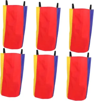 6Pcs Jumping Bags for Outdoor Games Double Design Heavy Duty Handles Fun Lawn Game Props for Birthday Parties for Sack Races and Backyard Activities