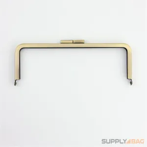 8 1/4 x 3 inch - Antique Brass Metal Purse Frame
