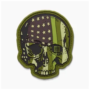 92109 Patriot Skull Patch