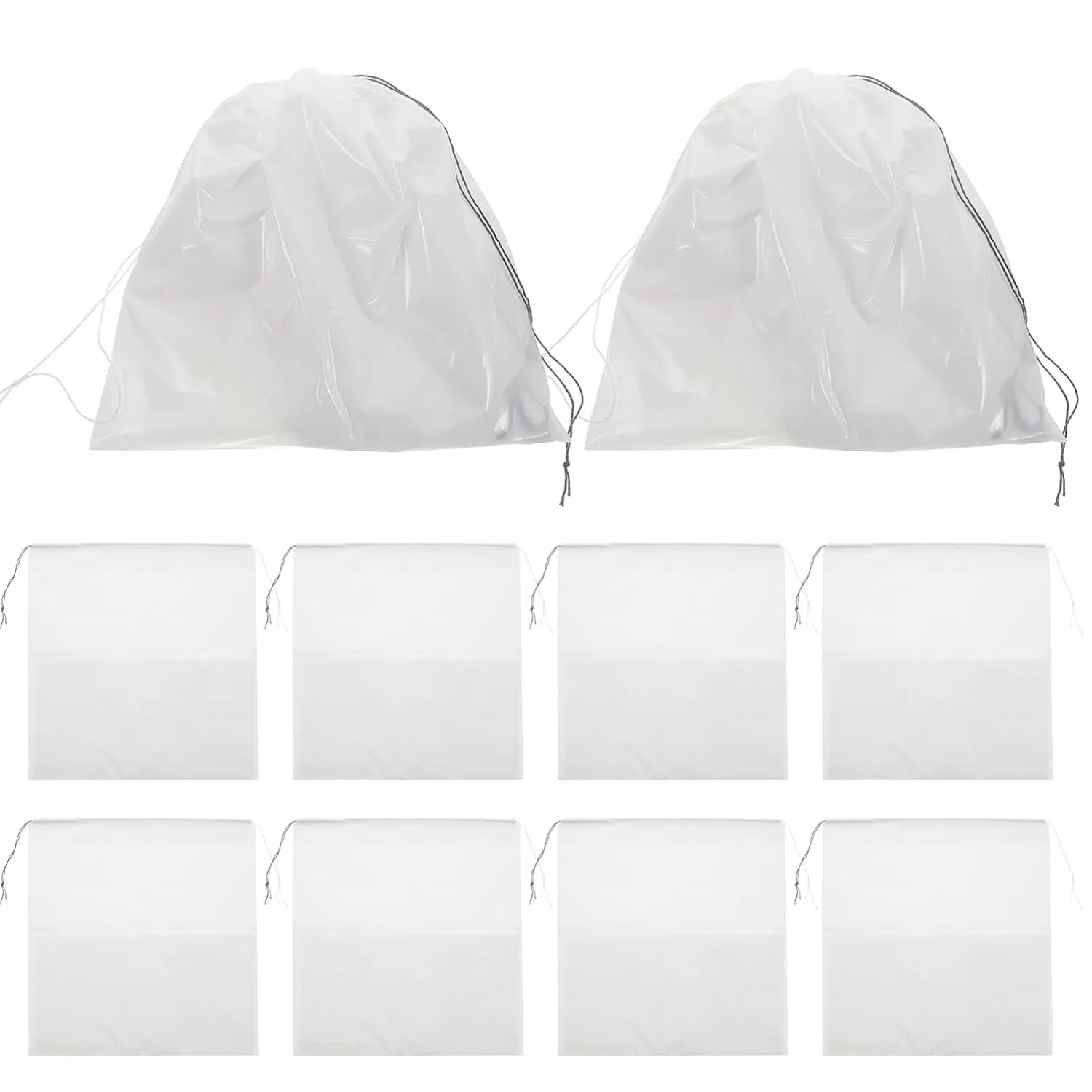ABOOFAN 10Pcs Disposable Car Sick Bags with Sealable Design Large Capacity Motion Sickness Bags for Travel Airplane and Boat Use for Adults and Sturdy and Leak Resistant