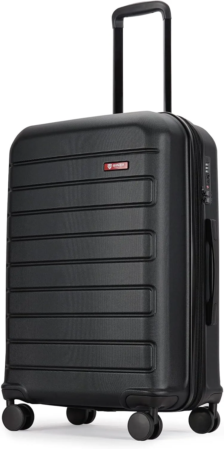 ABS Luggage with TSA Locks,20inch Carry-On Expandable, and Friction-Resistant in black Spinner Suitcases