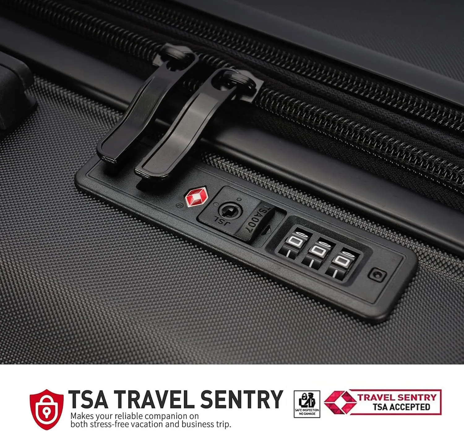 ABS Luggage with TSA Locks,20inch Carry-On Expandable, and Friction-Resistant in black Spinner Suitcases