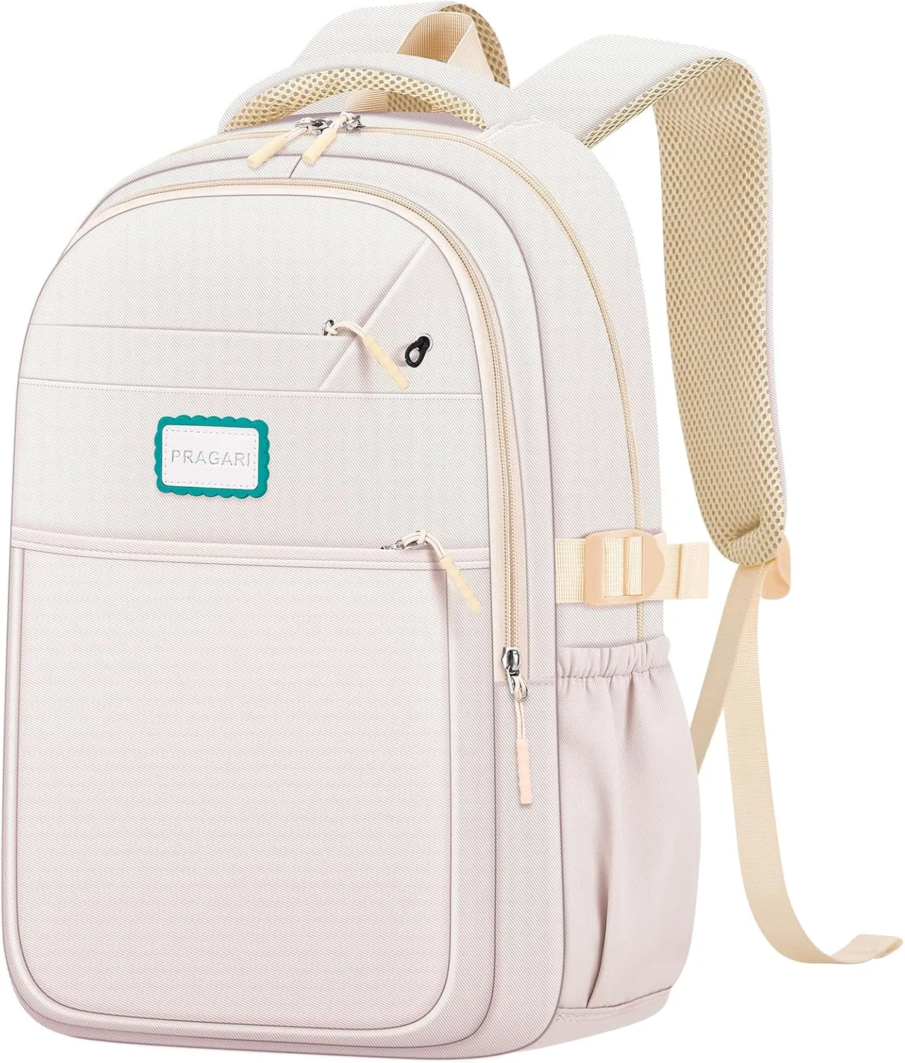 Aesthetic Backpack for School Cute Laptop White Backpack Teens Girls Travel Casaul Daypack Lightweight Book Bags