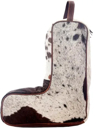 American Darling ADBG354BRW Boot Cover Hair On Genuine Leather Women Bag Western Handbag Purse