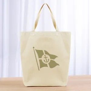 Anchor Flag  Tote Bag - khaki