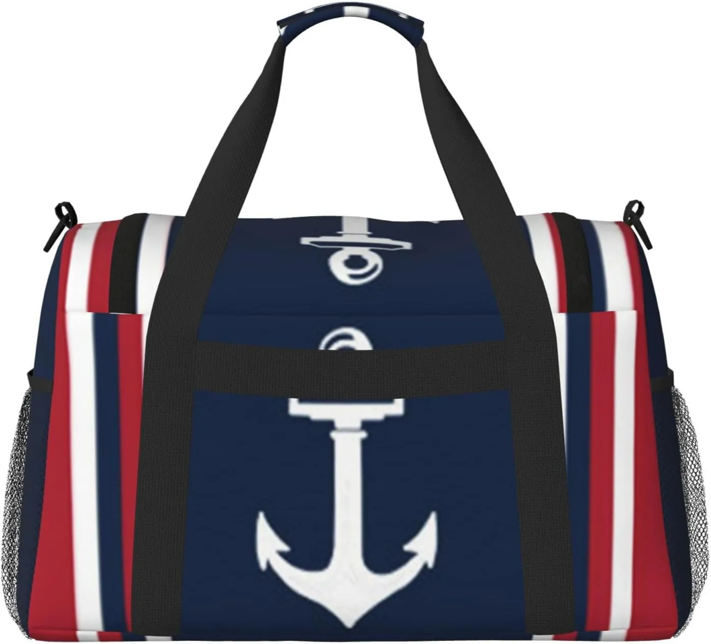 Anchor Travel Duffel Bag Large Foldable Waterproof Overnight Bag For Beach Swim Bags Pool Sports Gym