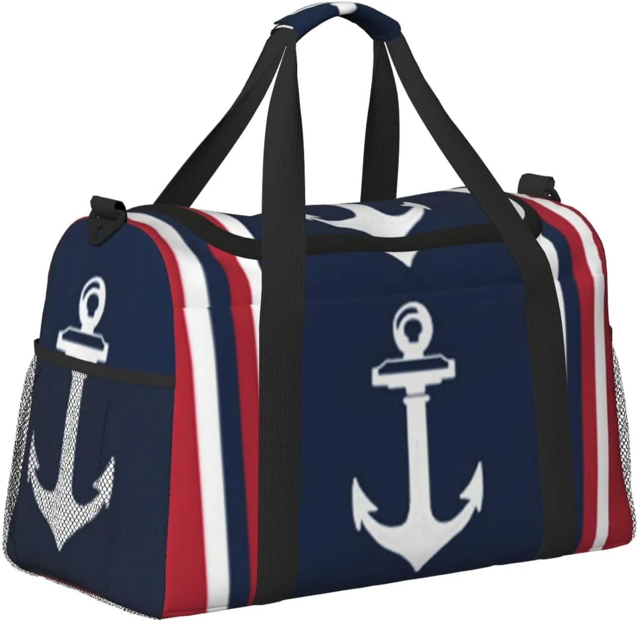 Anchor Travel Duffel Bag Large Foldable Waterproof Overnight Bag For Beach Swim Bags Pool Sports Gym