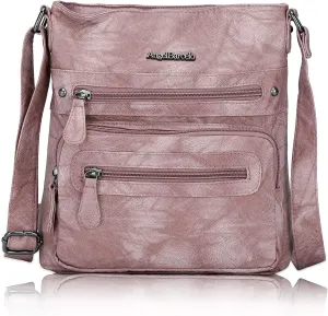 Angel Barcelo Crossbody Bags for Women,Ultra Soft Leather Purses for Women
