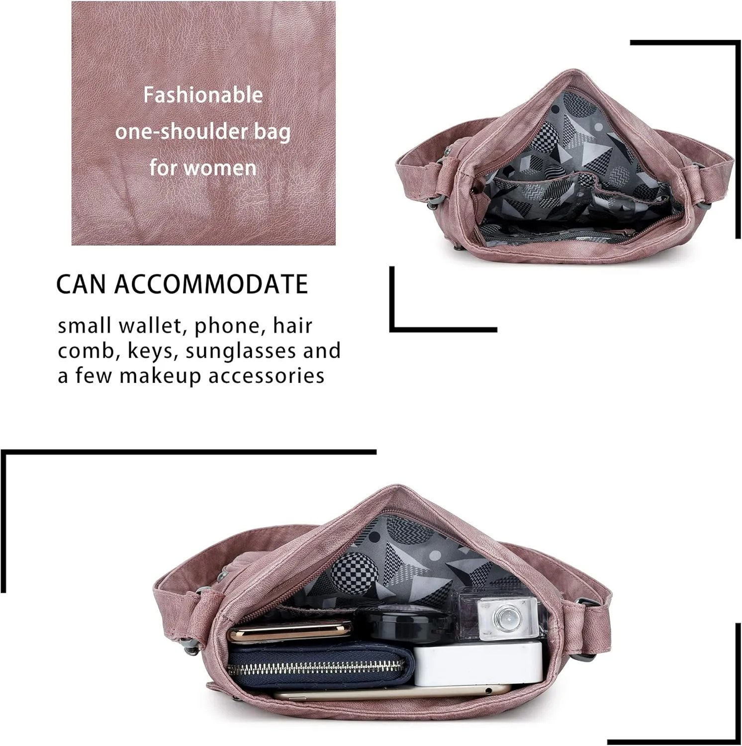 Angel Barcelo Crossbody Bags for Women,Ultra Soft Leather Purses for Women