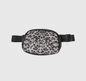 Animal Print Rhinestone Women's C.C Belt Bag