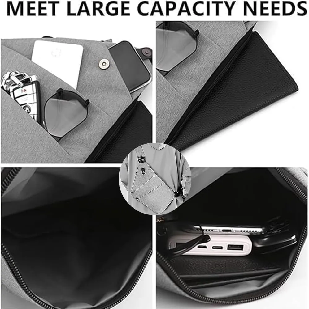 Anti Theft Travel Bag Crossbody,Plus Size Crossbody Bag Extra Long Strap,Multifunctional Large Capacity (black,Left shoulder)