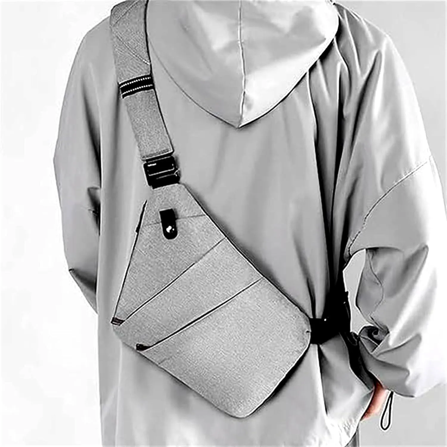 Anti Theft Travel Bag Crossbody,Plus Size Crossbody Bag Extra Long Strap,Multifunctional Large Capacity (black,Left shoulder)