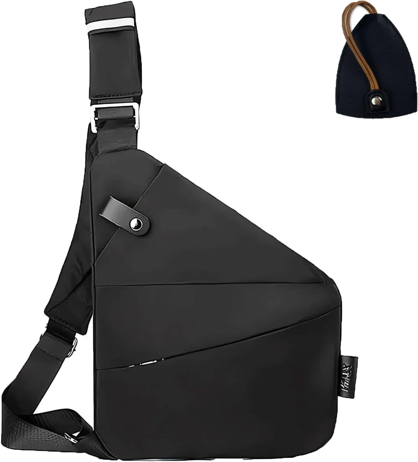 Anti Theft Travel Bag Crossbody,Plus Size Crossbody Bag Extra Long Strap,Multifunctional Large Capacity (black,Left shoulder)