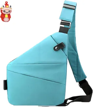 Anti Theft Travel Bag, Lightweight Adjustable Strap Travel Purses Anti Theft Crossbody Bags for Unisex