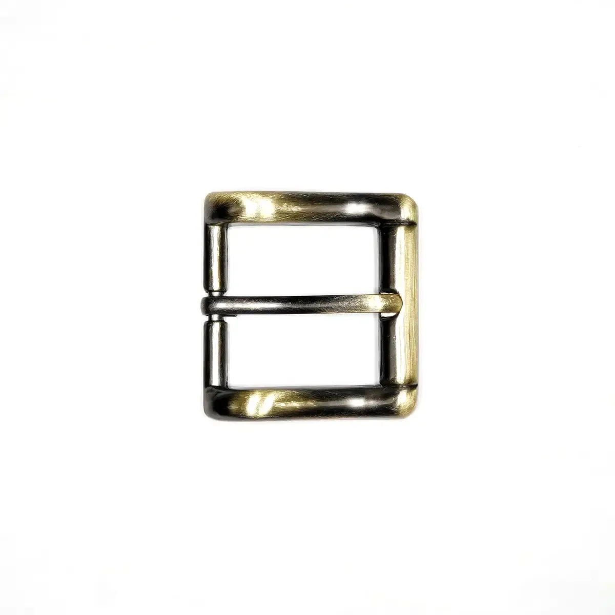 Antique Brass Heel Bar Buckle 1 Inch