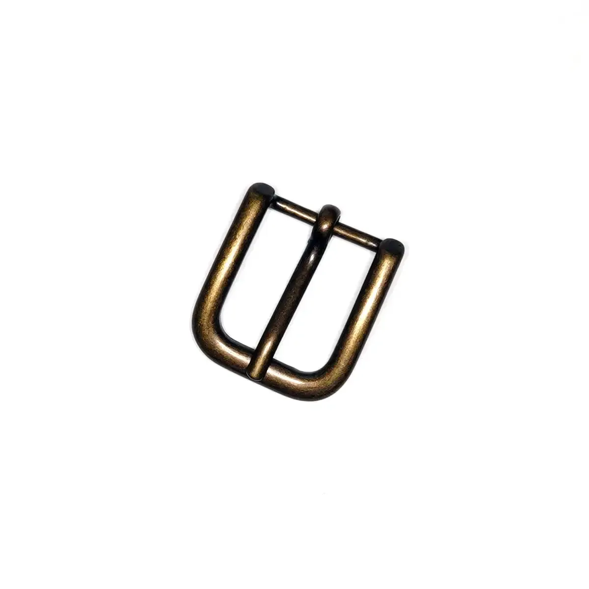 Antique Brass Heel Bar Buckle 3/4 Inch