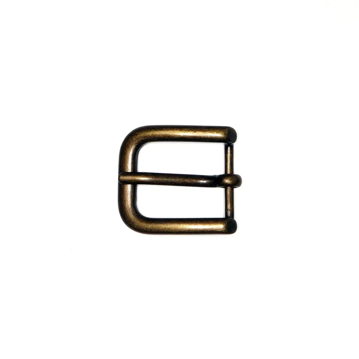 Antique Brass Heel Bar Buckle 3/4 Inch