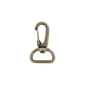 Antique Brass Lever Swivel Snap 3/4 Inch