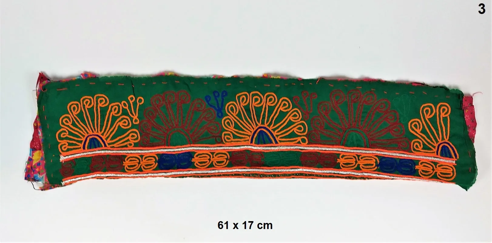 Antique embroidered cuff fabric - antique embroidered embellishment