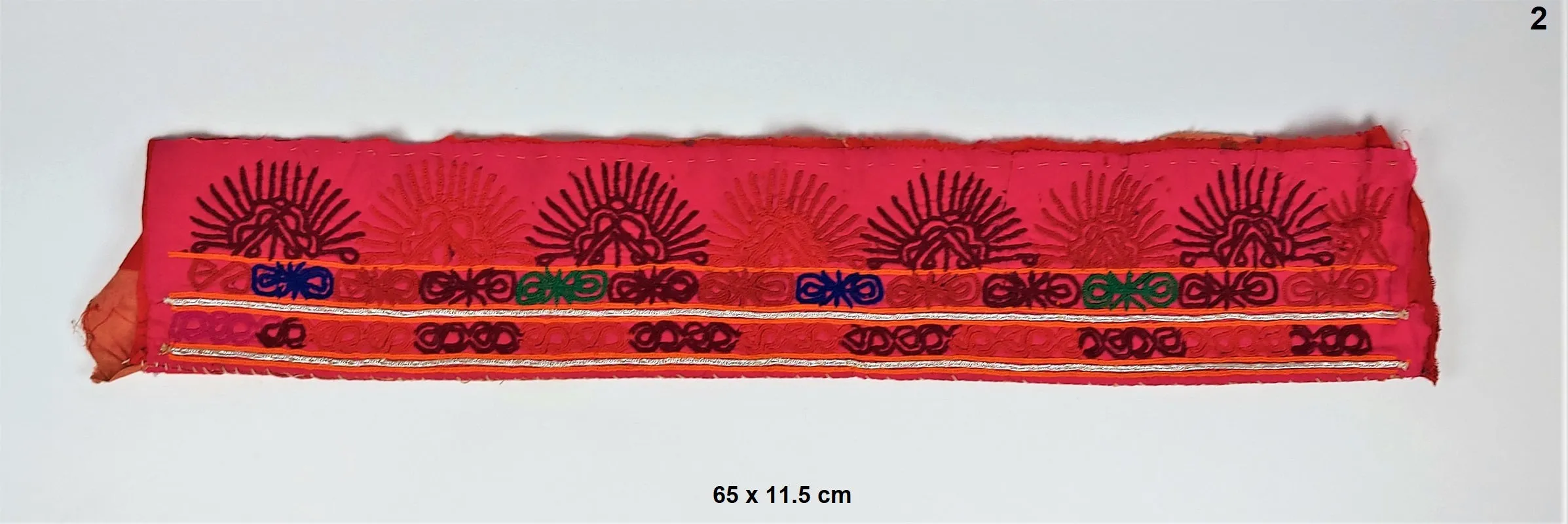 Antique embroidered cuff fabric - antique embroidered embellishment