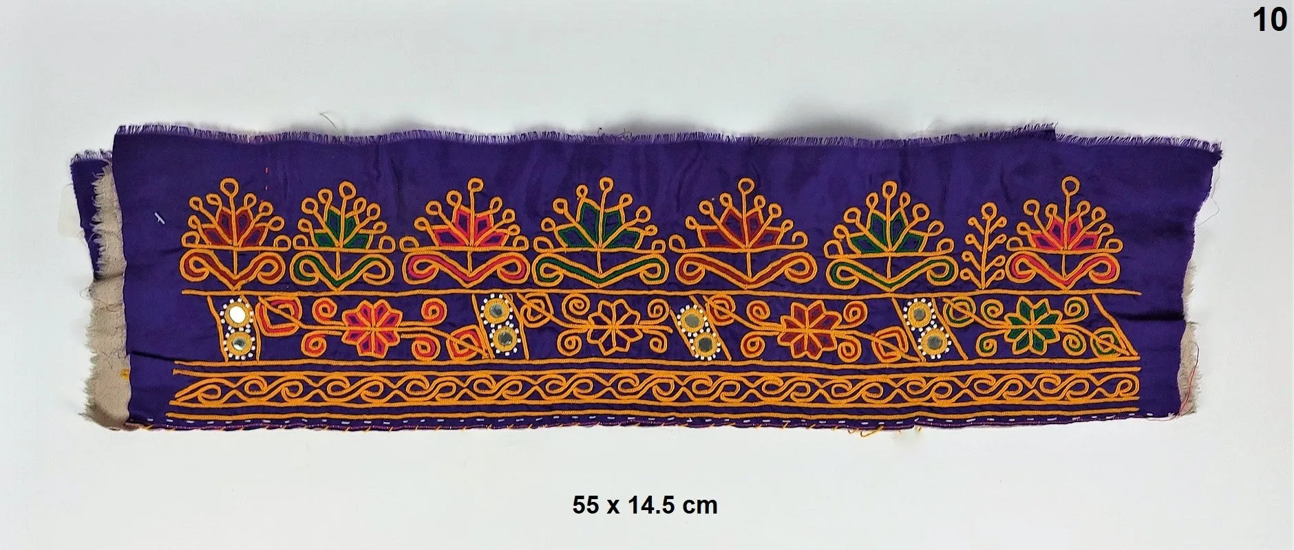 Antique embroidered cuff fabric - antique embroidered embellishment