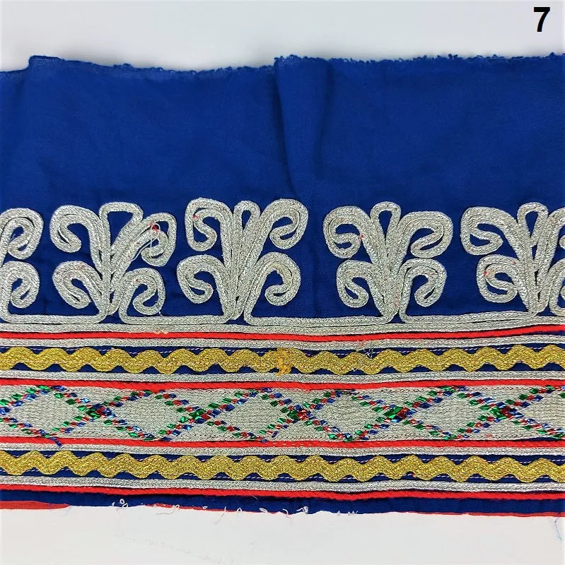 Antique embroidered cuff fabric - antique embroidered embellishment