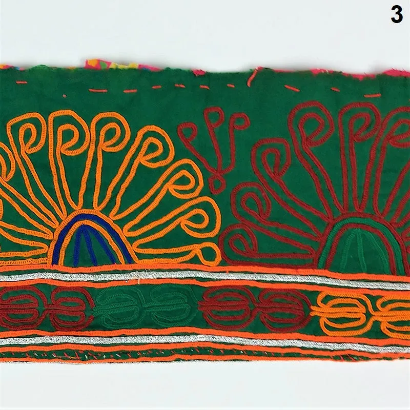 Antique embroidered cuff fabric - antique embroidered embellishment