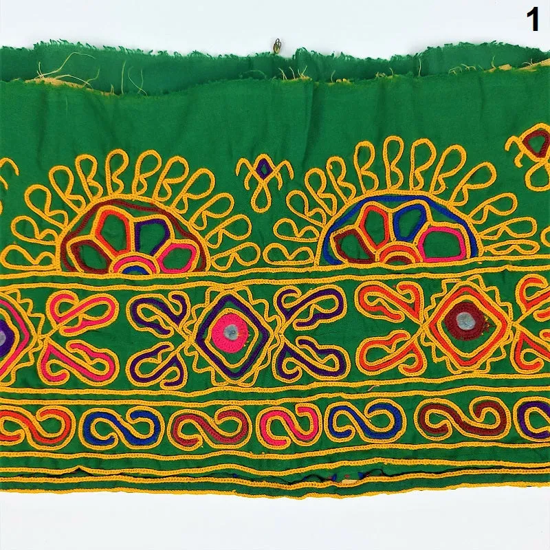 Antique embroidered cuff fabric - antique embroidered embellishment