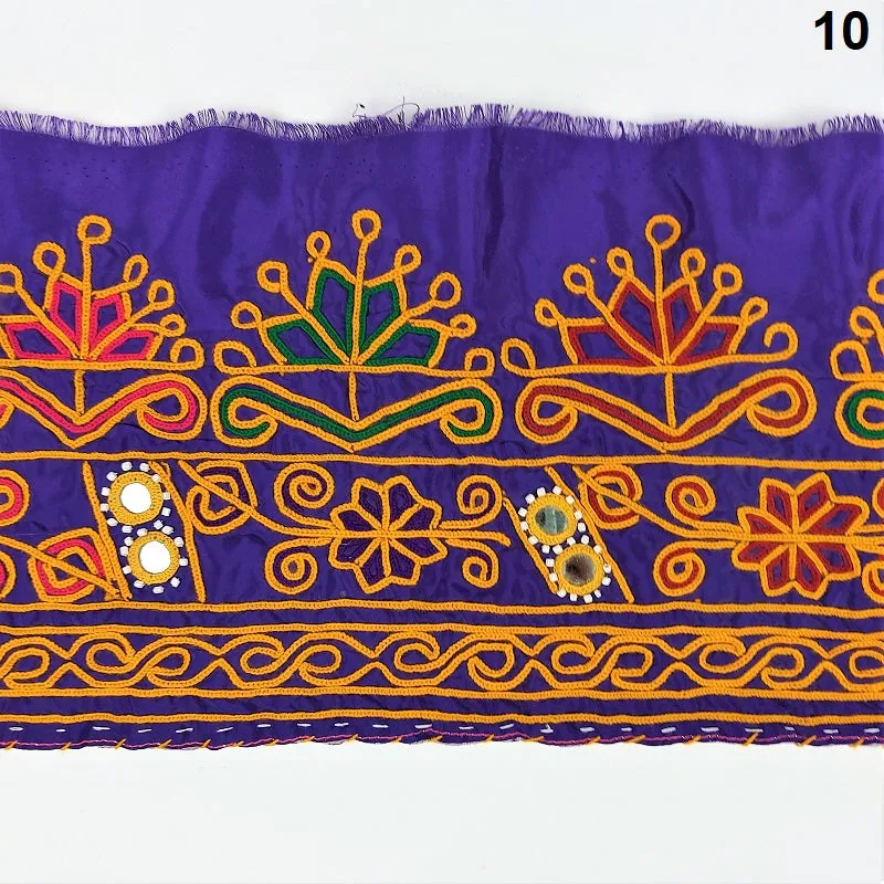 Antique embroidered cuff fabric - antique embroidered embellishment
