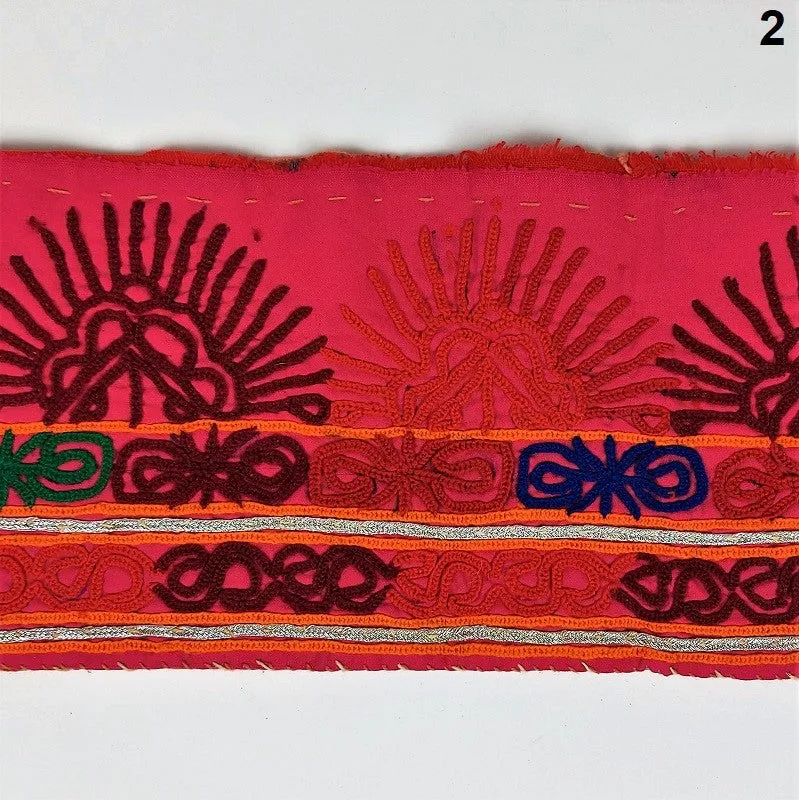 Antique embroidered cuff fabric - antique embroidered embellishment