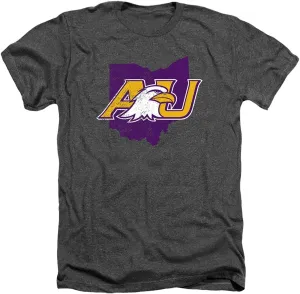 Ashland University Official State Shape Unisex Adult T Shirt