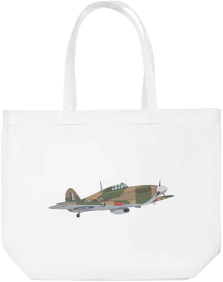 Azeeda 'Hurricane Plane' Tote Shopping Bag For Life (BG00010056)