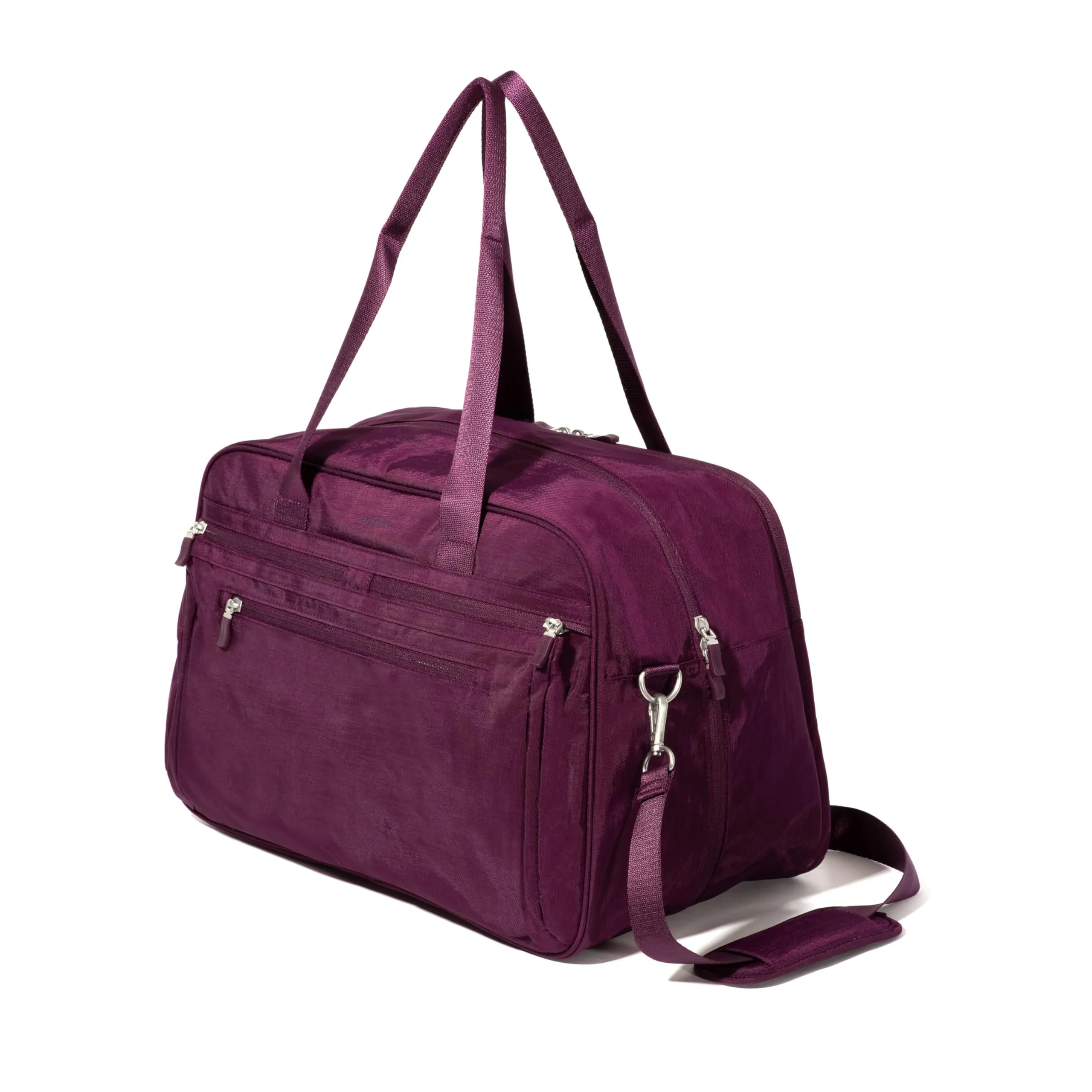 Baggallini New Expandable Weekender - Lightweight 11x17 Inch Overnight Travel Bag